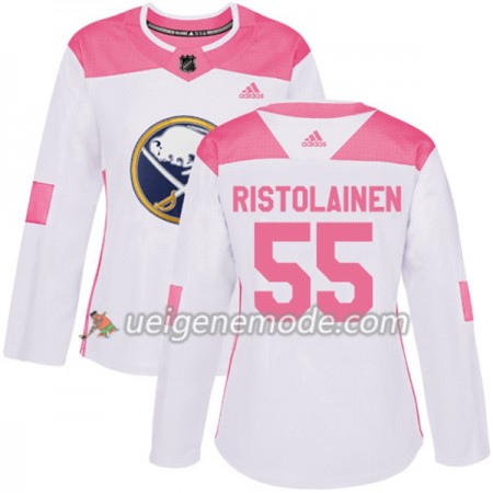 Dame Eishockey Buffalo Sabres Trikot Rasmus Ristolainen 55 Adidas 2017-2018 Weiß Pink Fashion Authentic